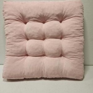 New Pink Chair Cushion Approximately 22 x 22 inches Home Bedroom Vanity Pet Bed.